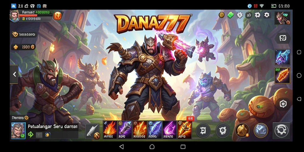 Tampilan gameplay seru DANA777 dalam aksi pertarungan seru.