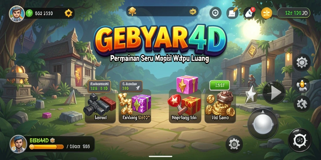 Tangkapan layar GEBYAR4D menampilkan aksi gameplay yang seru dan menawan.