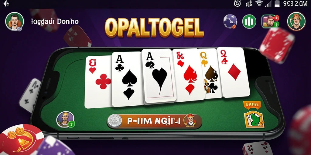 Screenshot gameplay OPALTOGEL menampilkan aksi seru permainan Domino.