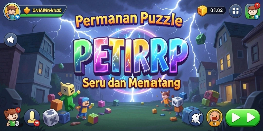 Screenshot gameplay menunjukkan tantangan puzzle yang menarik dan menyenangkan.