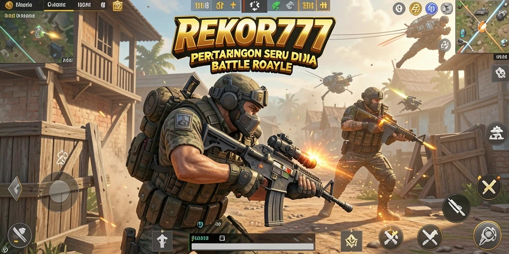 Tampilkan aksi seru pertarungan dalam game Battle Royale REKOR777