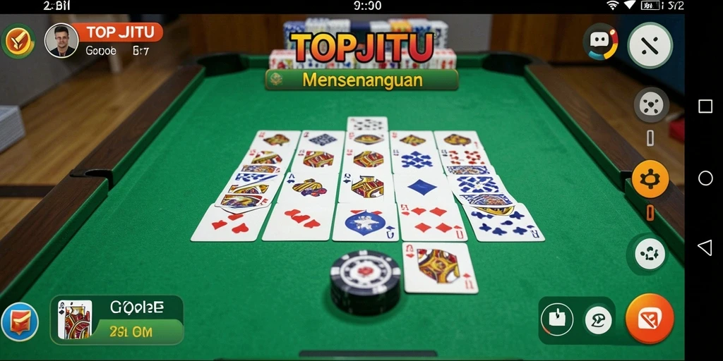 Tampilan gameplay Gaple yang seru dan interaktif di TOPJITU.